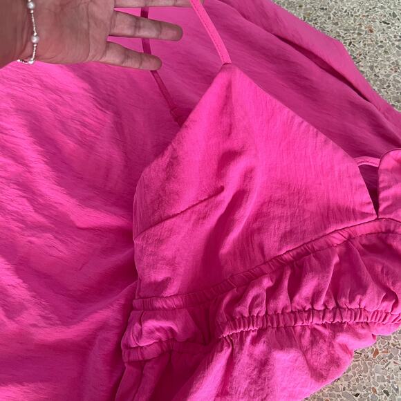 New Day Pink Midi Dress Sleeveless Spaghetti Strap Women M - Picture 10 of 10